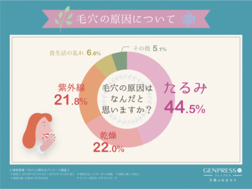 毛穴の原因はなんだと思いますか？
