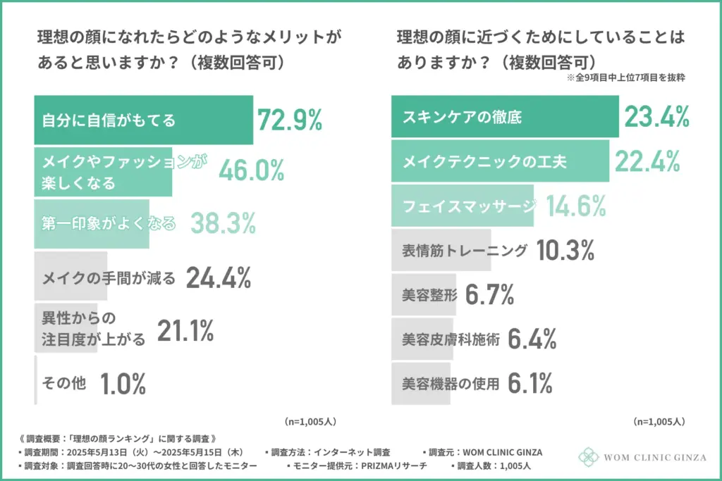 理想の顔になれたらどのようなメリットがあると思うか