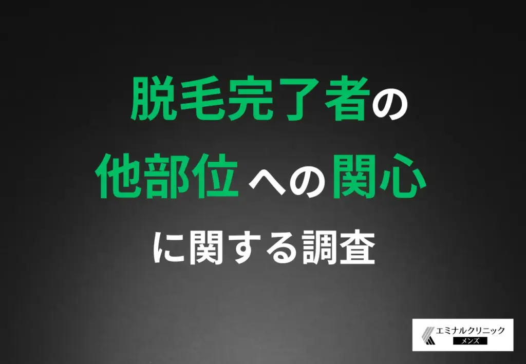 「脱毛完了者の他部位への関心」に関する調査